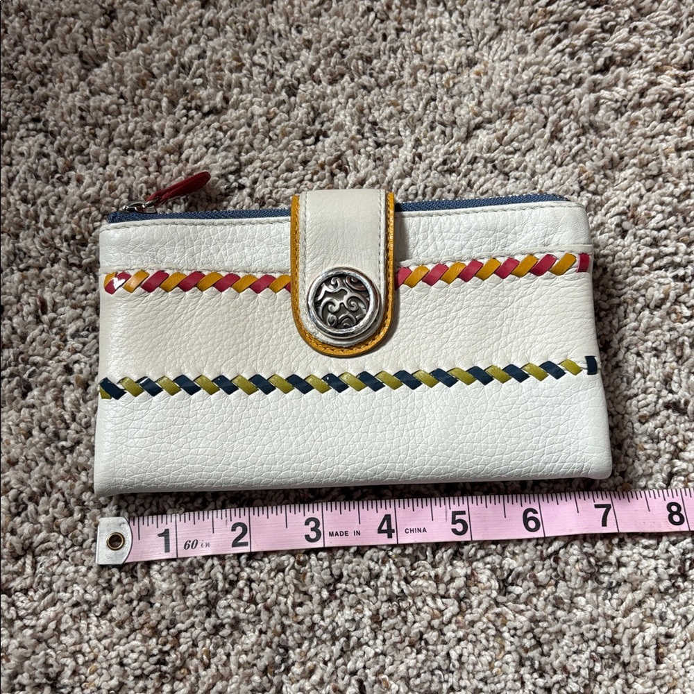 Brighton White Leather Wallet - Picture 9 of 13